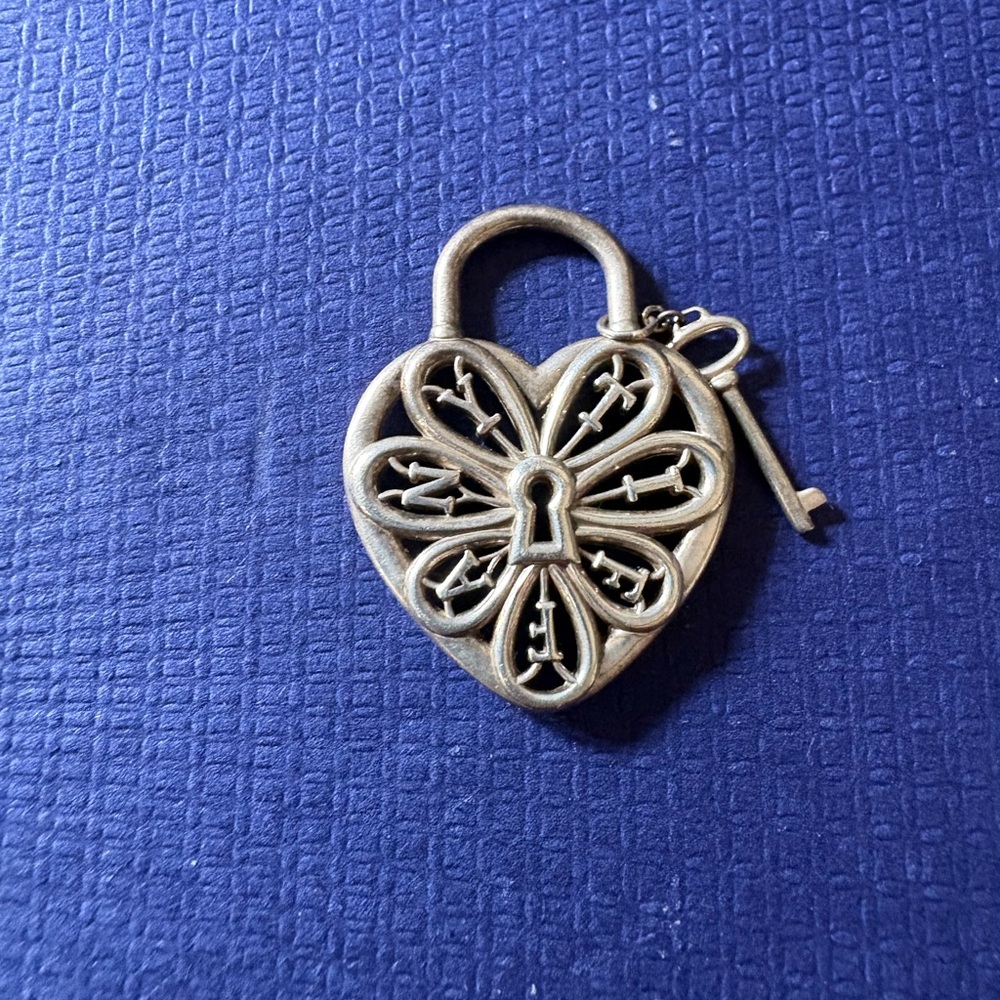 Tiffany & Co. Silver Heart Lock Necklace (charm only)